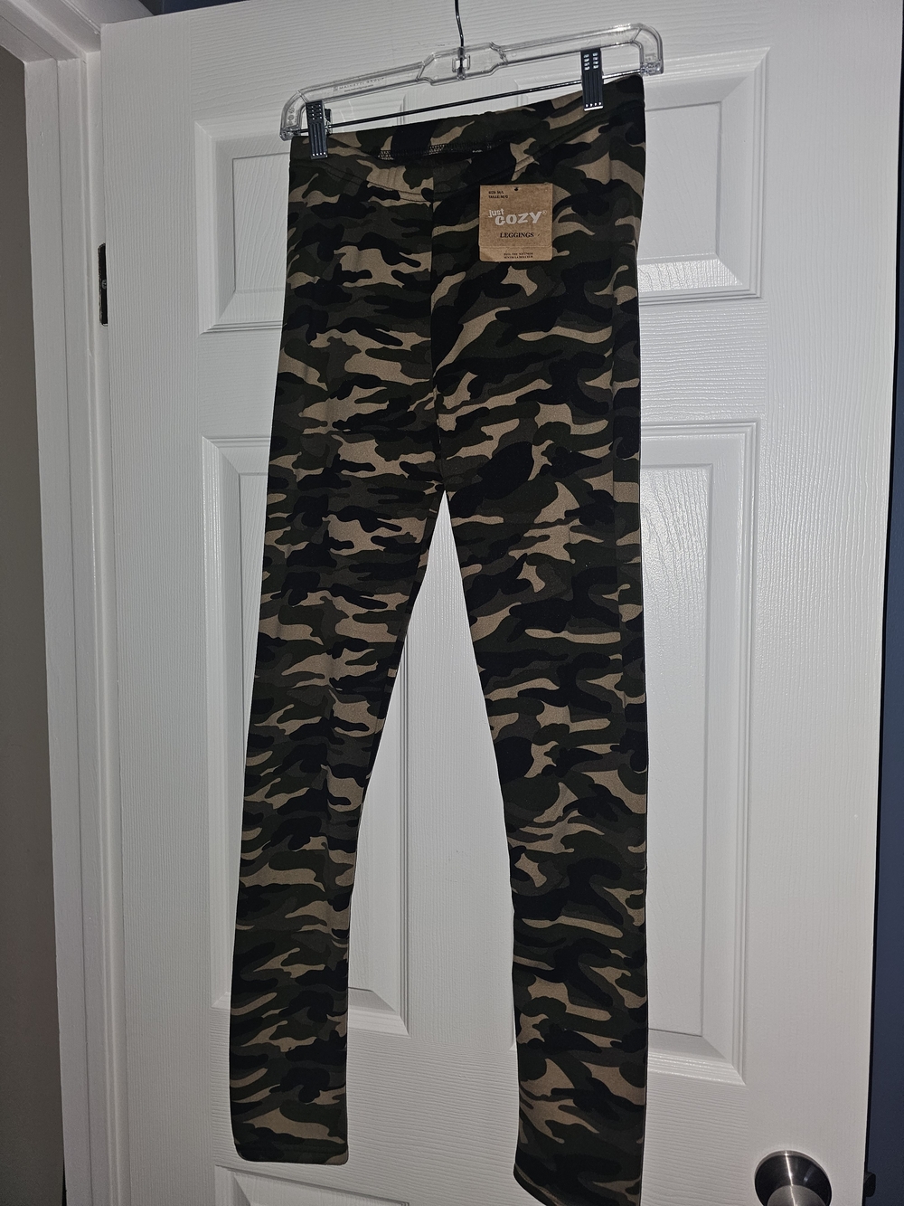 Just Cozy Camo Leggings - Green Camouflage